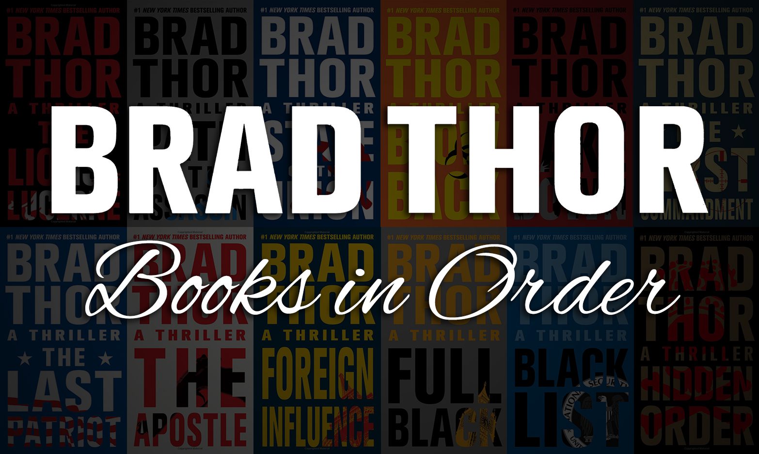 Brad Thor Books in Order | Complete Scot Harvath Book List