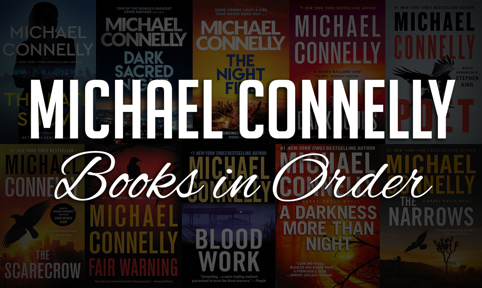 Michael Connelly Books in Order: Complete List