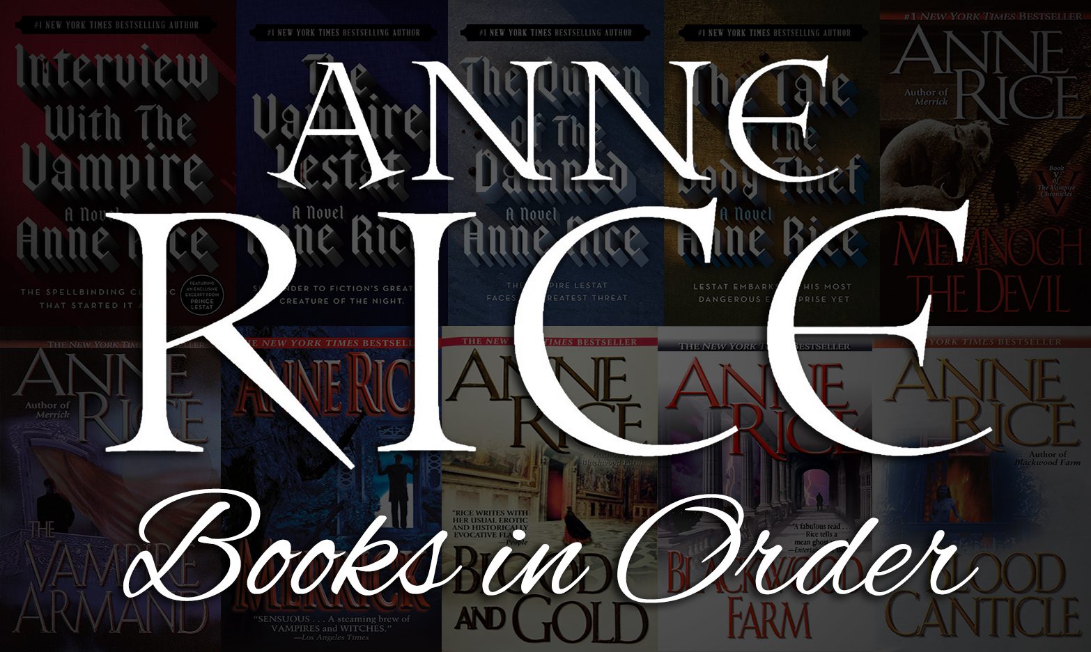 Anne Rice Books in Order: Complete List & Vampire Chronicles Guide