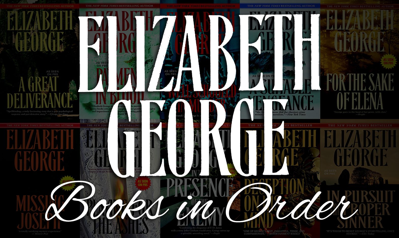 Elizabeth George Books in Order: Complete Guide