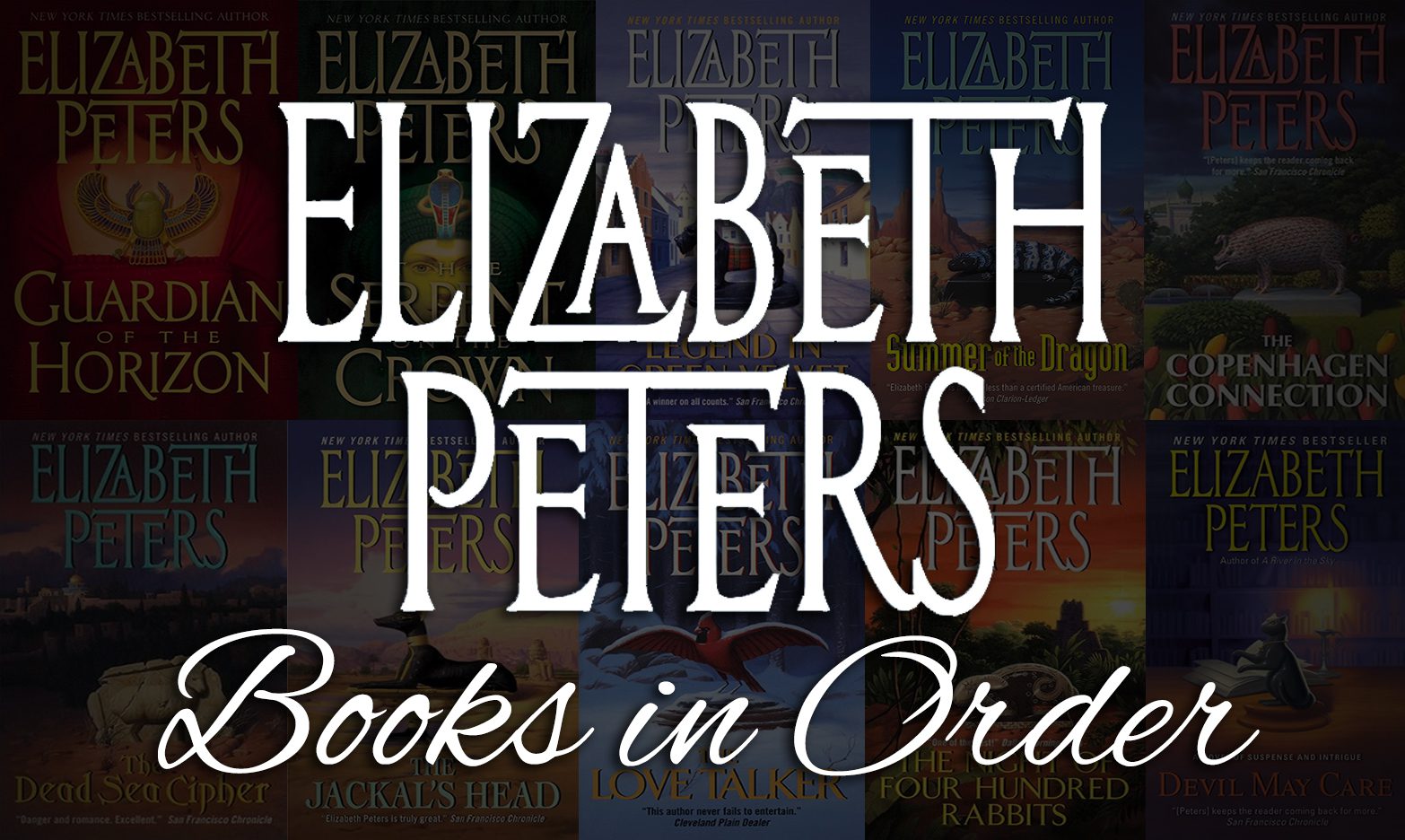 Elizabeth Peters Books in Order: Every Series & Pen Name