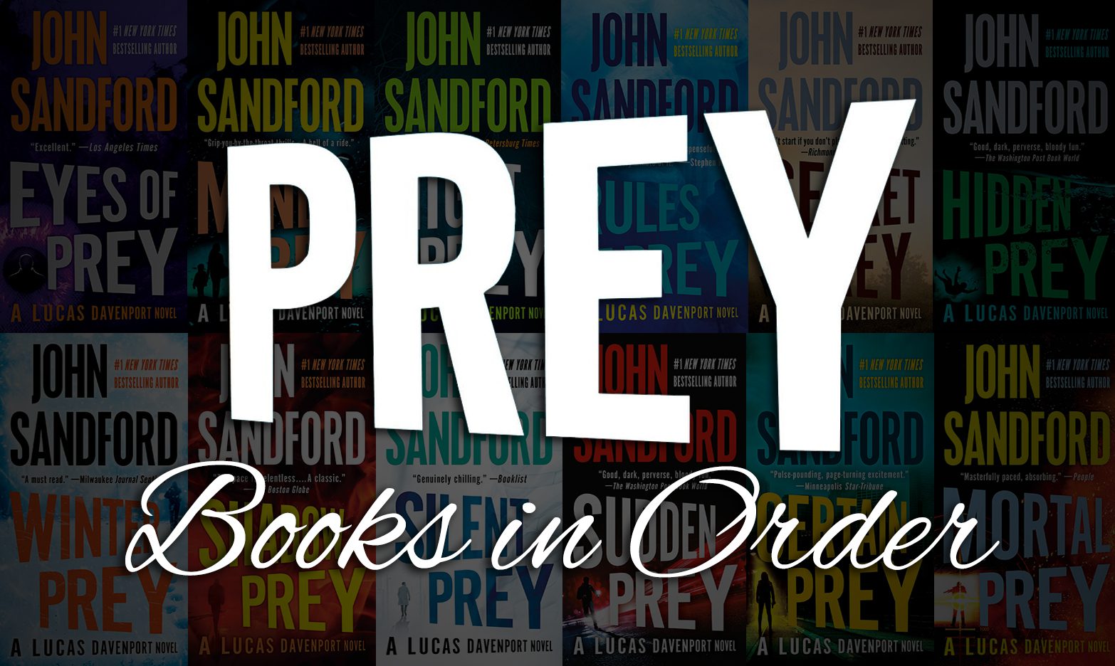 All 30+ Prey Books in Order by John Sandford