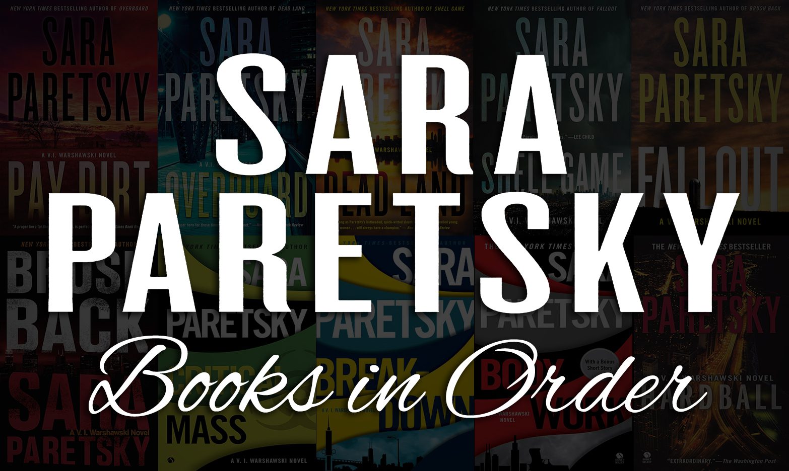 Sara Paretsky Books in Order: Complete List + V.I. Warshawski