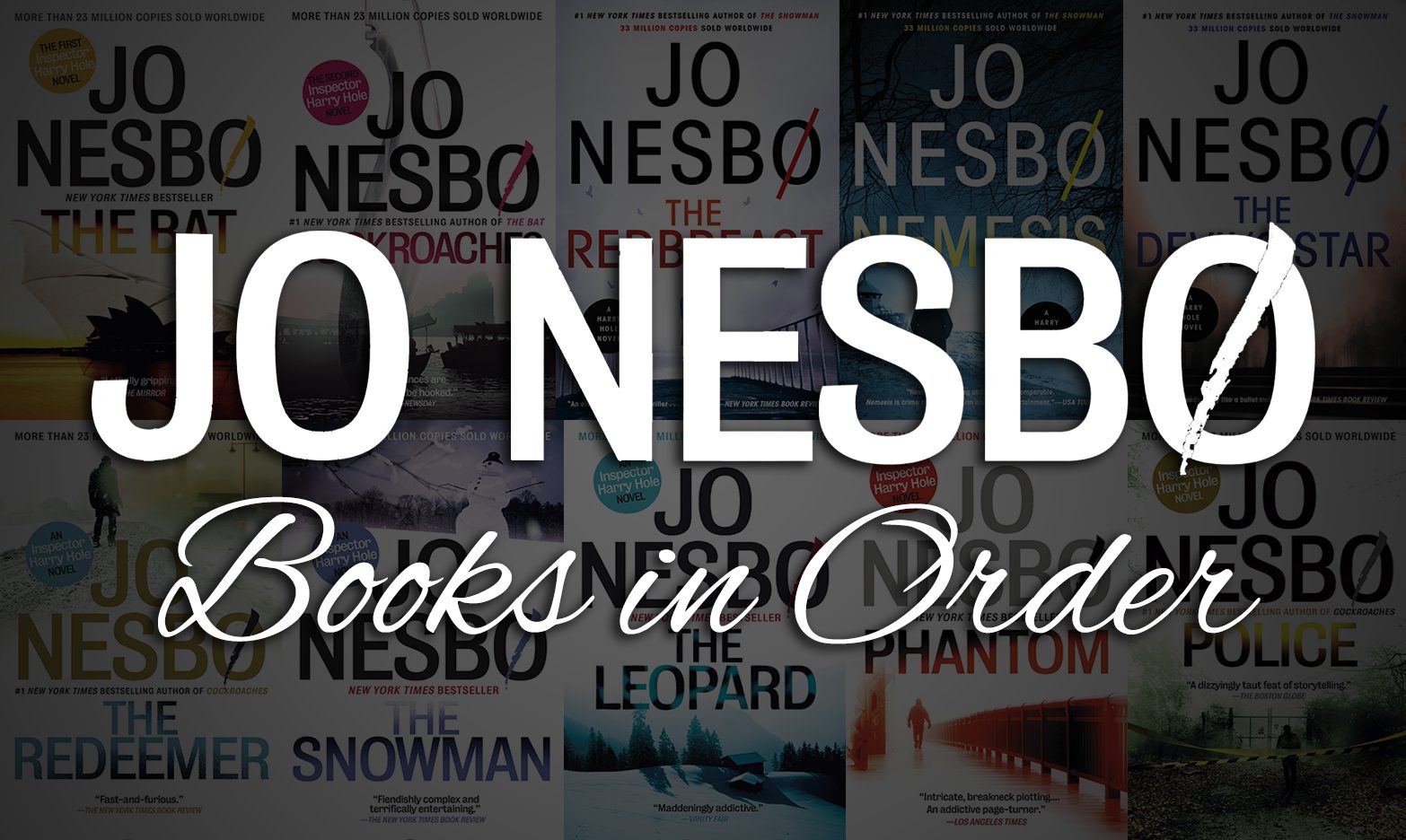 Jo Nesbø Books in Order: Complete Series & Standalones