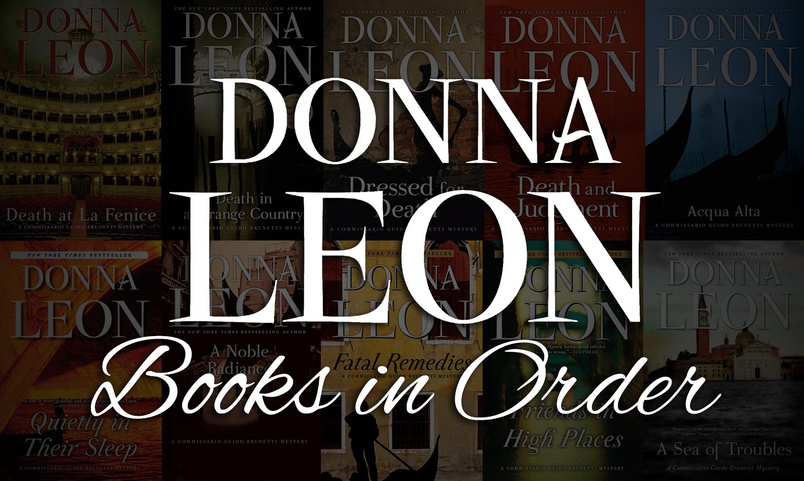 Donna Leon Books in Order: Guido Brunetti Series & More