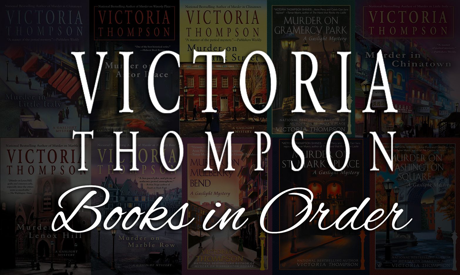 Victoria Thompson Books in Order: Full List + Gaslight Mysteries